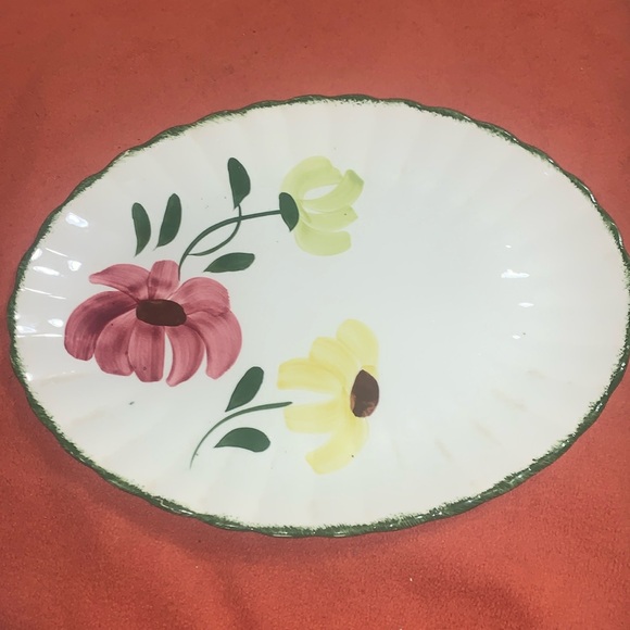 RARE.. Lovely Linda 13 1/2 in Blue Ridge Pottery Platter - Picture 1 of 4